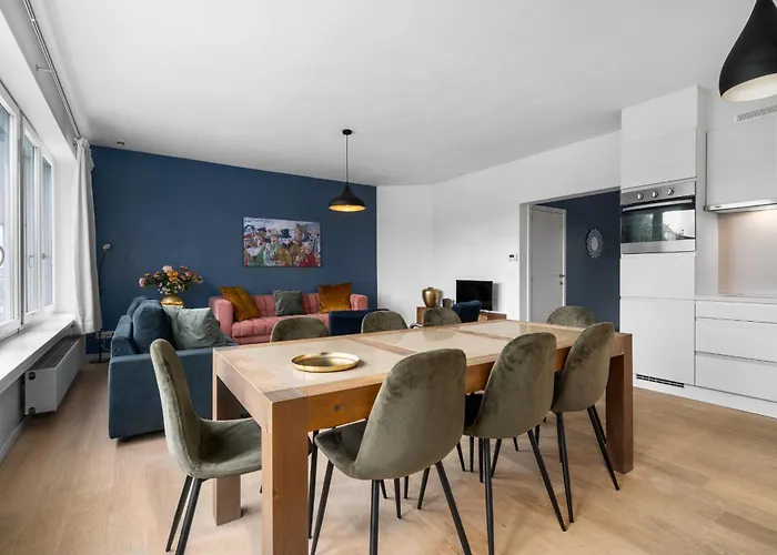 & Rustig Zee App Voor 7p Met Topuitzicht Apartamento Ostend